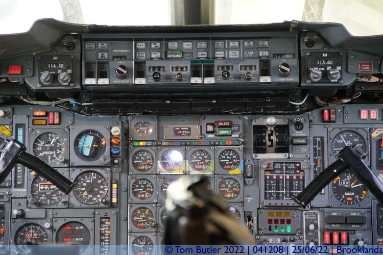 Photo ID: 041208, Inside the Concorde Cockpit, Brooklands, England