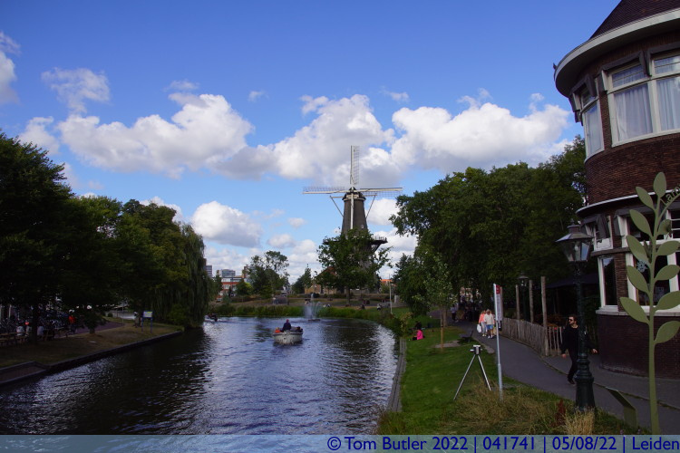 Photo ID: 041741, View from the Rijnsburgerbrug, Leiden, Netherlands