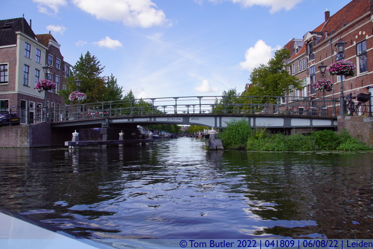 Photo ID: 041809, Looking down the Oude Rijn, Leiden, Netherlands
