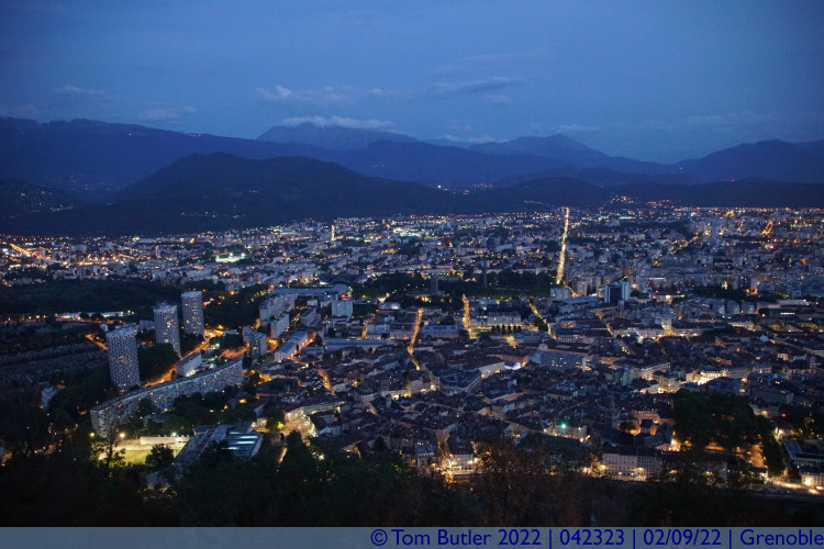 Photo ID: 042323, Grenoble at night, Grenoble, France