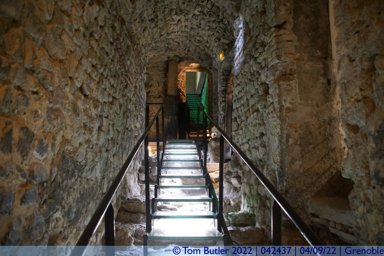 Photo ID: 042437, Climbing back up from the crypt, Grenoble, France
