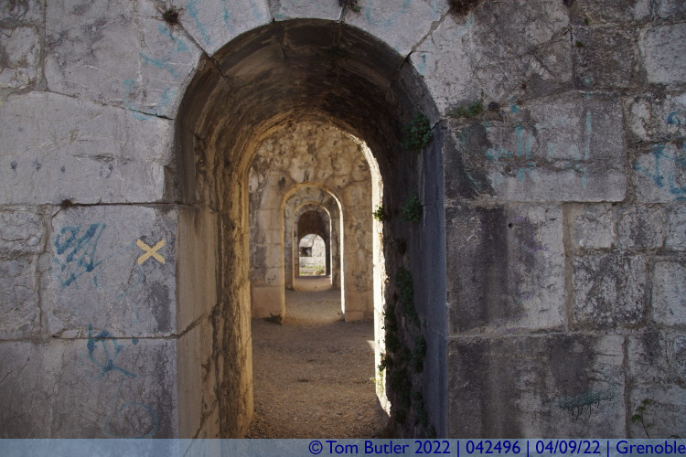 Photo ID: 042496, Looking through the fortifications, Grenoble, France
