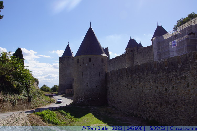 Photo ID: 042608, Outer walls, Carcassonne, France