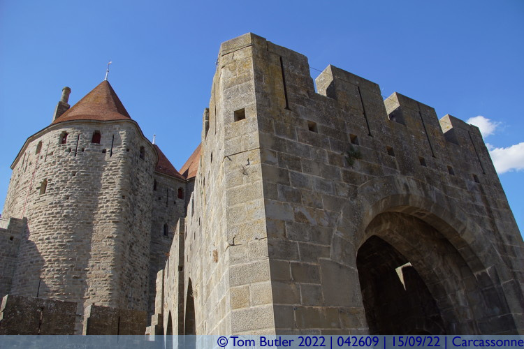 Photo ID: 042609, The Porte Narbonnaise, Carcassonne, France