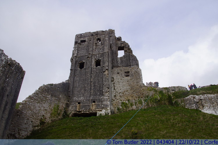 Photo ID: 043404, Beneath the keep, Corfe, England