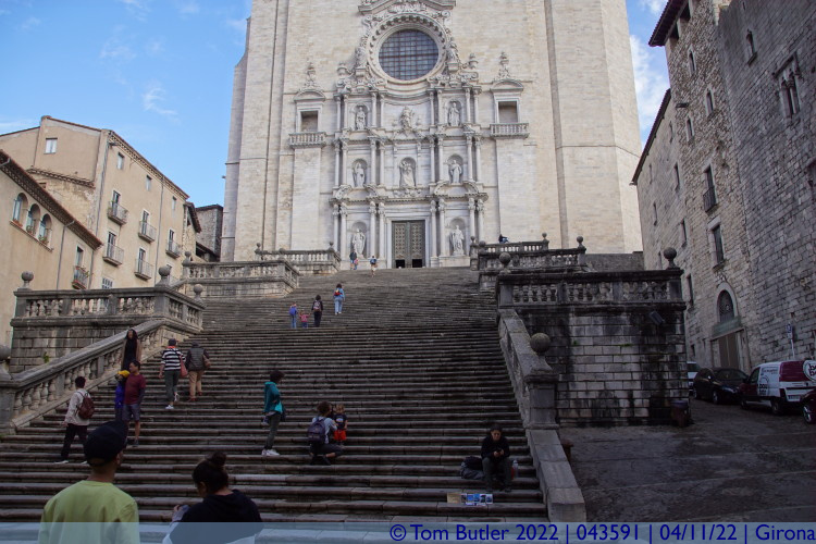 Photo ID: 043591, Cathedral Stairs, Girona, Spain