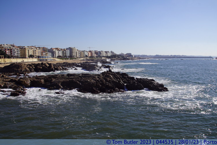 Photo ID: 044535, Rocks and Beach, Porto, Portugal