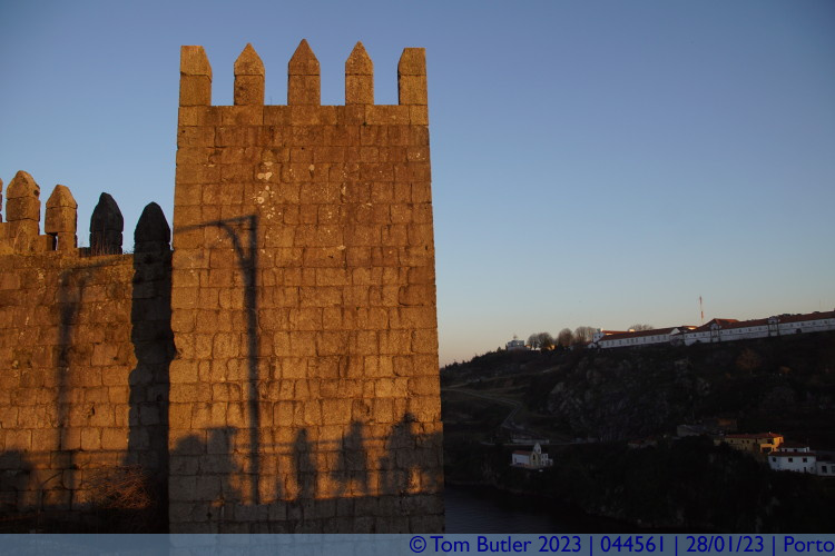 Photo ID: 044561, Sunset on the City Walls, Porto, Portugal