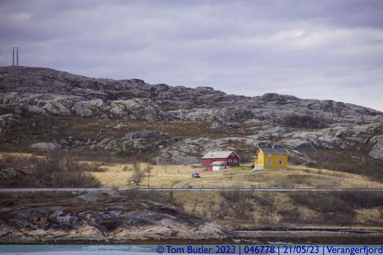 Photo ID: 046778, Wooden houses, Verangerfjord, Norway
