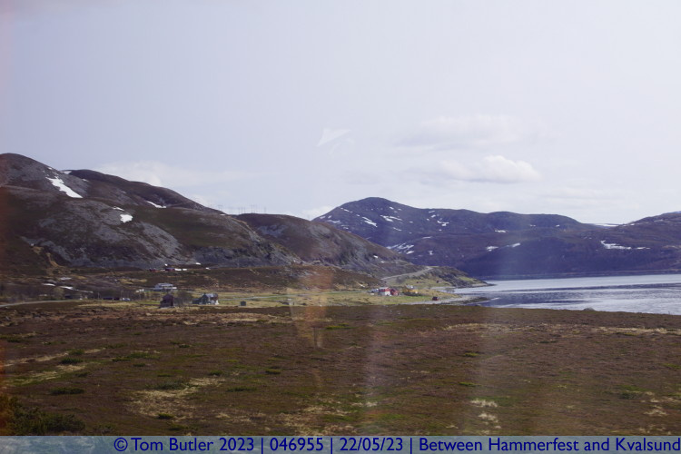 Photo ID: 046955, Road across Kvalya, Between Hammerfest and Kvalsund, Norway
