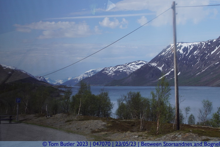 Photo ID: 047070, Looking down the Langfjorden, Between Storsandnes and Bognel, Norway