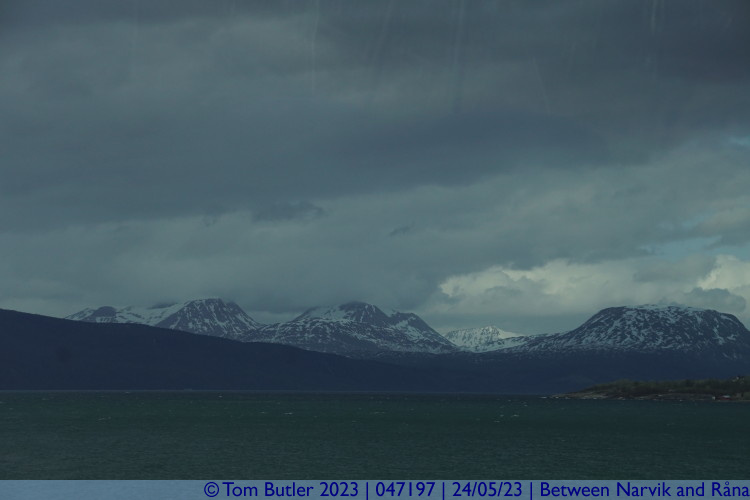 Photo ID: 047197, Peaks behind the Ofotfjord, Between Narvik and Rna, Norway