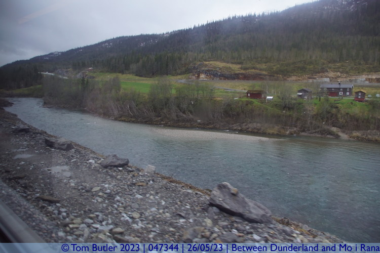 Photo ID: 047344, River narrows, Between Dunderland and Mo i Rana, Norway