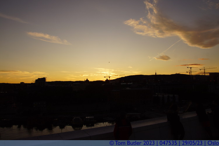 Photo ID: 047535, Sunset over Oslo, Oslo, Norway