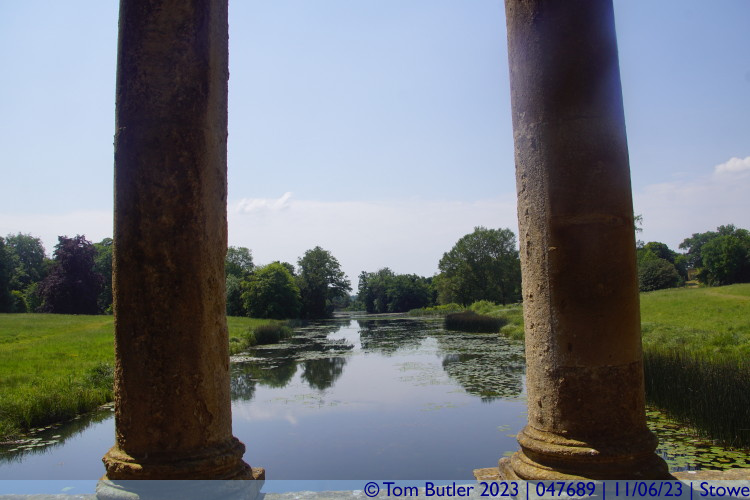 Photo ID: 047689, View from the Palladian Bridge, Stowe, England