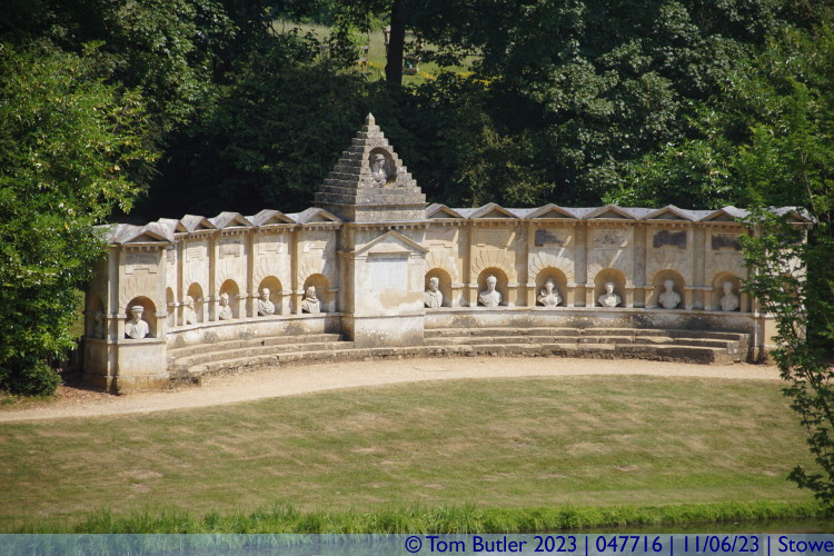 Photo ID: 047716, Temple of British Worthies, Stowe, England