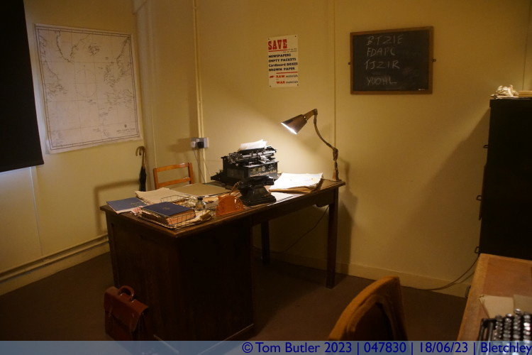 Photo ID: 047830, Alan Turing's desk, Bletchley, England