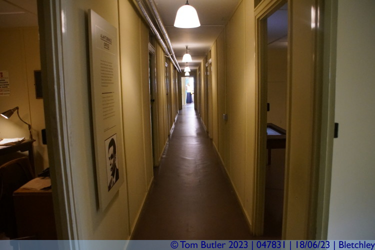 Photo ID: 047831, Looking down hut 8's corridor, Bletchley, England