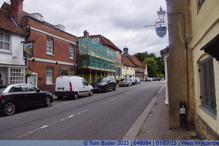 Photo ID: 048084, Looking down the High Street, West Wycombe, England