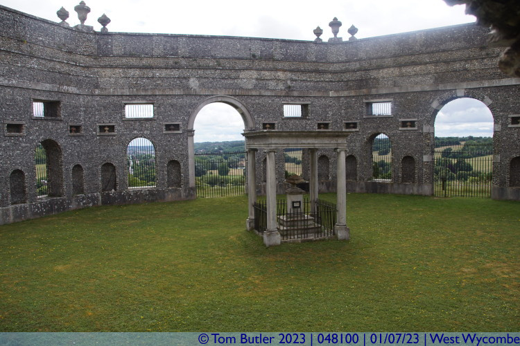 Photo ID: 048100, Looking down into the Mausoleum, West Wycombe, England