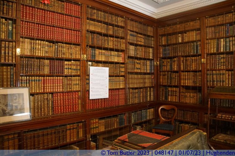 Photo ID: 048147, In the Library, Hughenden, England