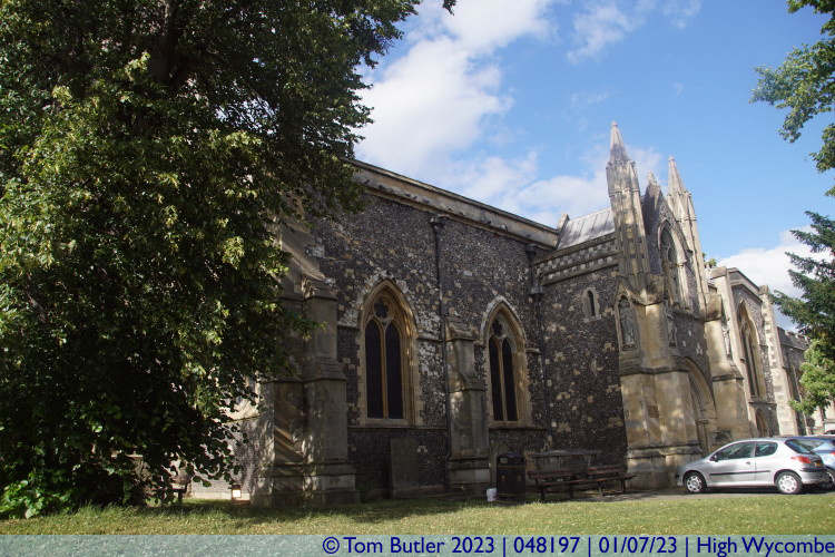 Photo ID: 048197, Approaching the Parish Church, High Wycombe, England