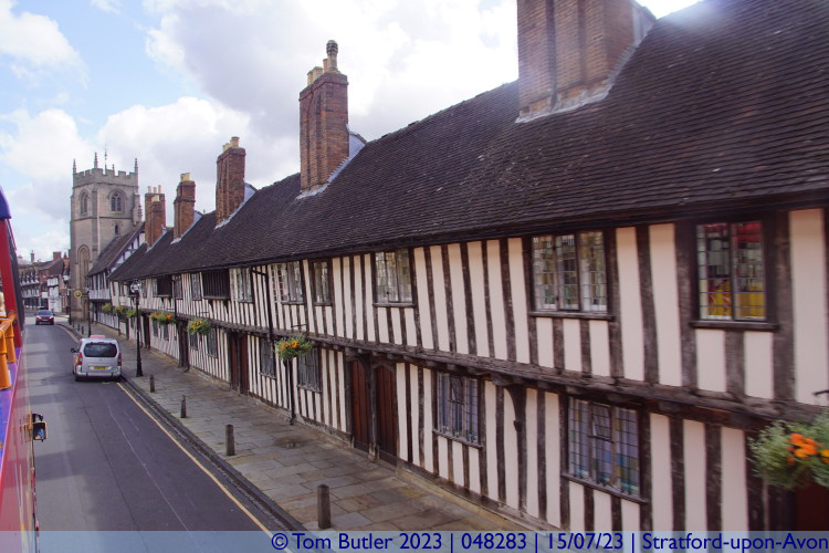 Photo ID: 048283, The Alms houses, Stratford-upon-Avon, England