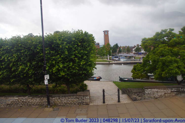 Photo ID: 048298, RSC peaking out, Stratford-upon-Avon, England