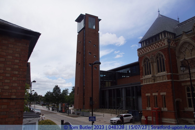 Photo ID: 048328, RSC Theatre Tower, Stratford-upon-Avon, England