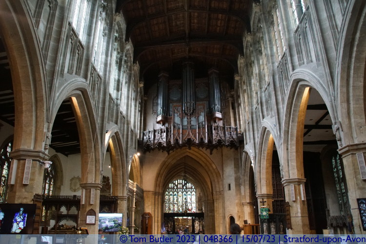 Photo ID: 048366, Inside the Church, Stratford-upon-Avon, England