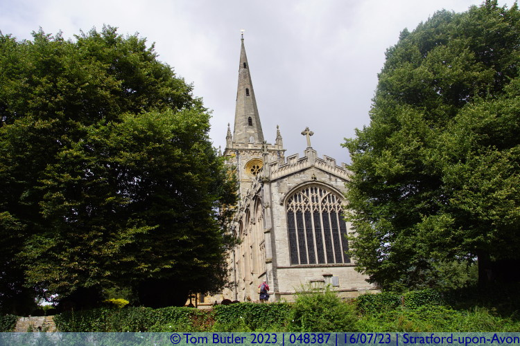 Photo ID: 048387, Church and Spire, Stratford-upon-Avon, England