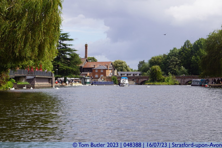 Photo ID: 048388, Looking upstream, Stratford-upon-Avon, England