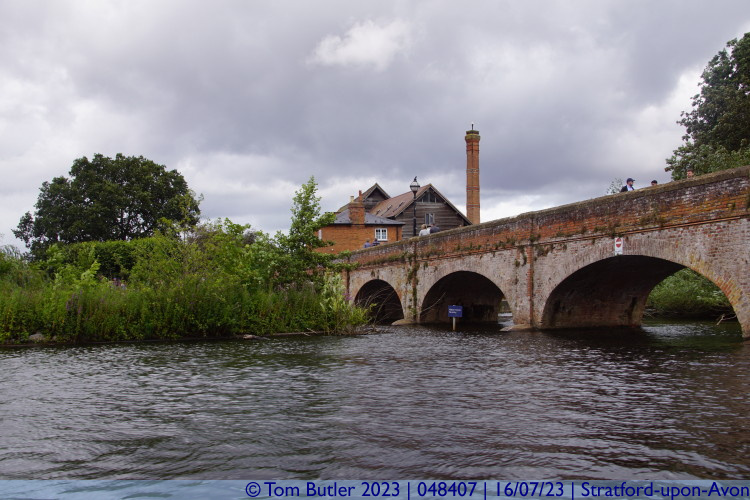 Photo ID: 048407, About to go under Tramway Bridge, Stratford-upon-Avon, England