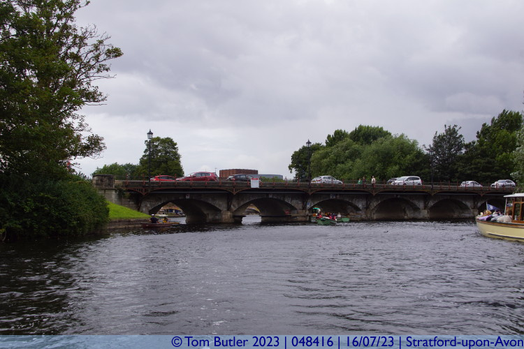 Photo ID: 048416, Tramway bridge just visible behind Clopton, Stratford-upon-Avon, England