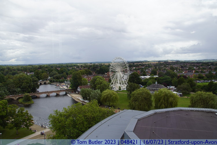 Photo ID: 048421, View from the RSC Tower, Stratford-upon-Avon, England