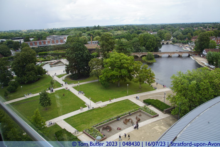 Photo ID: 048430, View from the RSC Tower, Stratford-upon-Avon, England
