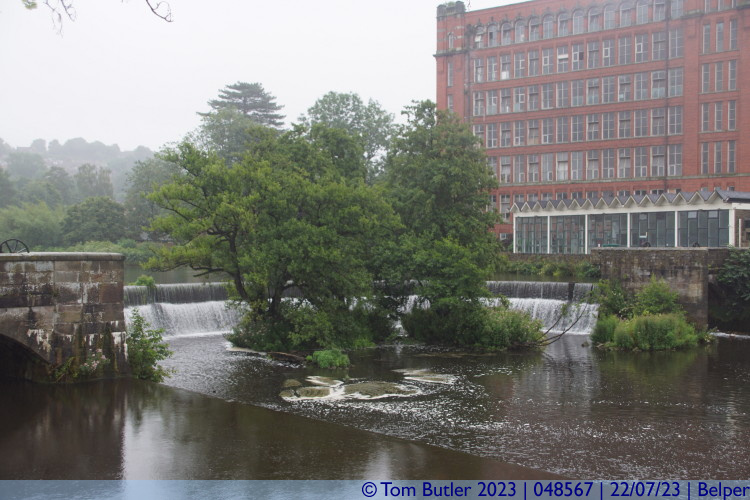 Photo ID: 048567, Trees in the weir, Belper, England