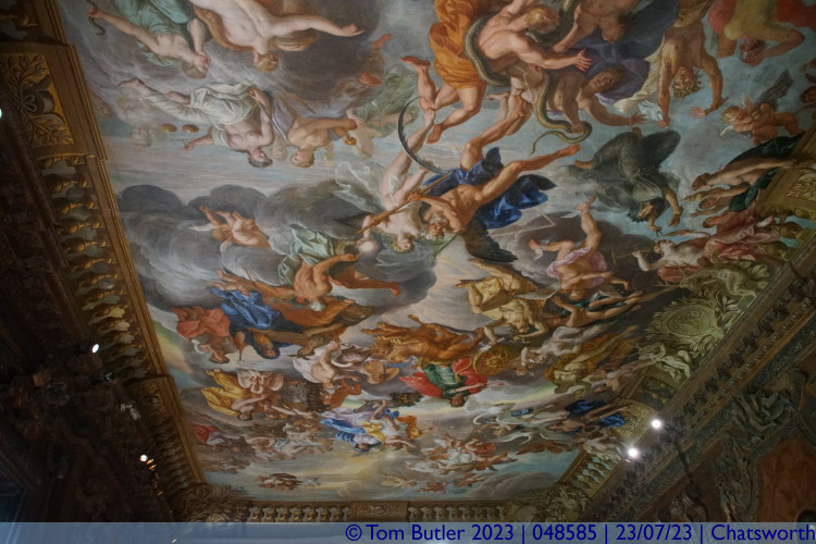 Photo ID: 048585, Painted ceiling, Chatsworth, England