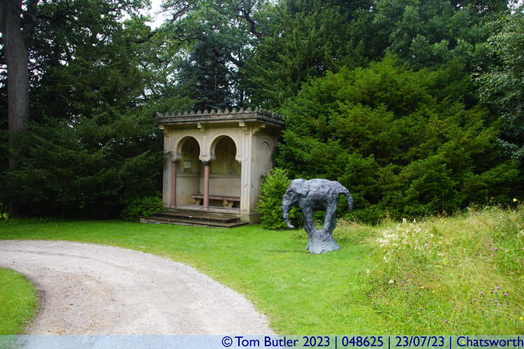 Photo ID: 048625, Pagoda and elephant, Chatsworth, England