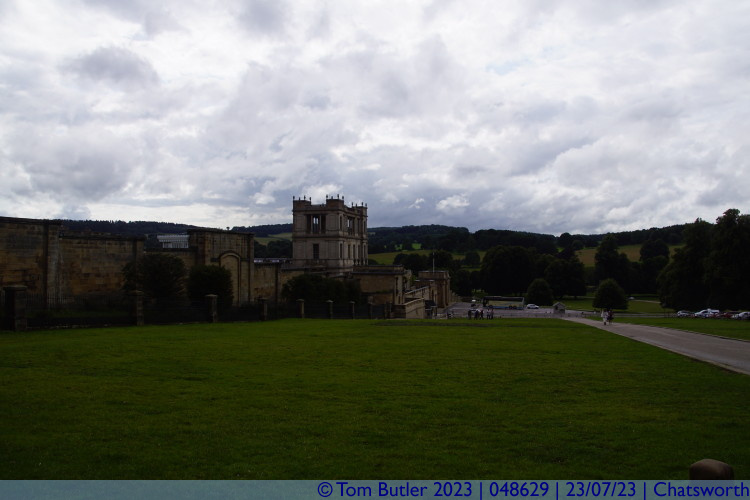 Photo ID: 048629, Looking back to the house, Chatsworth, England