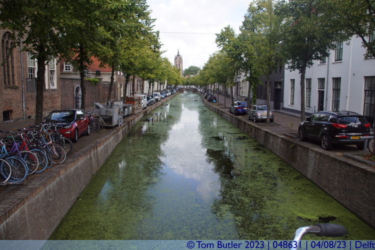 Photo ID: 048631, Looking down the Oude Delft, Delft, Netherlands