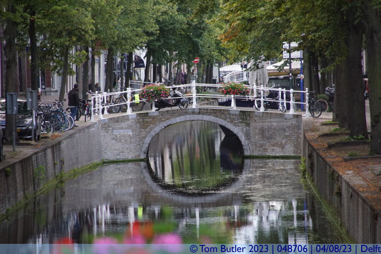 Photo ID: 048706, Looking down the Oude Delft, Delft, Netherlands