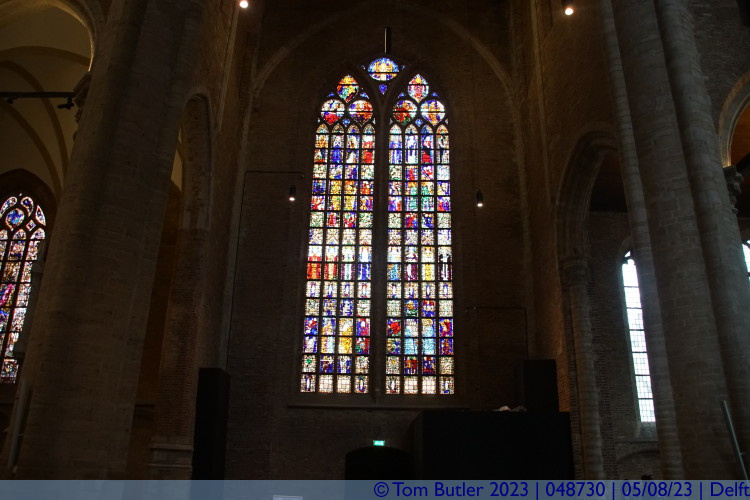 Photo ID: 048730, Stained glass, Delft, Netherlands