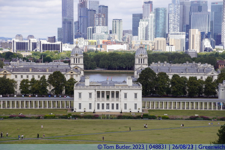 Photo ID: 048831, Looking down on Greenwich from the park, Greenwich, England