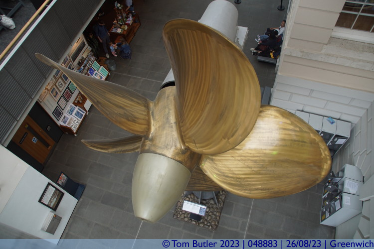 Photo ID: 048883, A Type 23 frigate propeller, Greenwich, England
