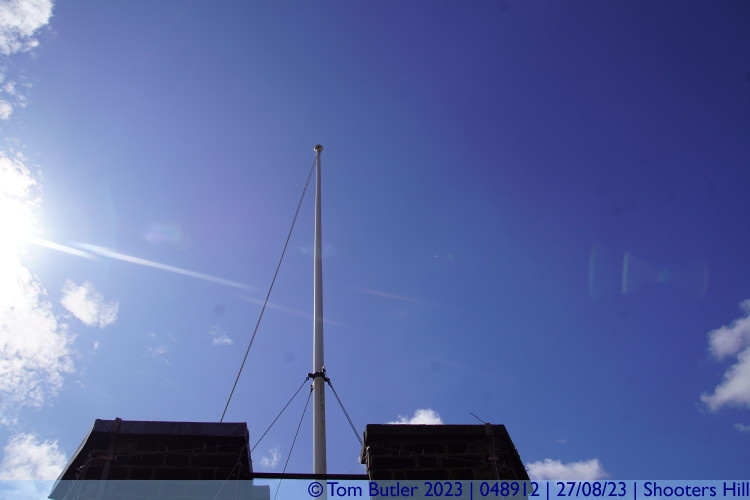 Photo ID: 048912, Awaiting it's flag raising, Shooters Hill, England