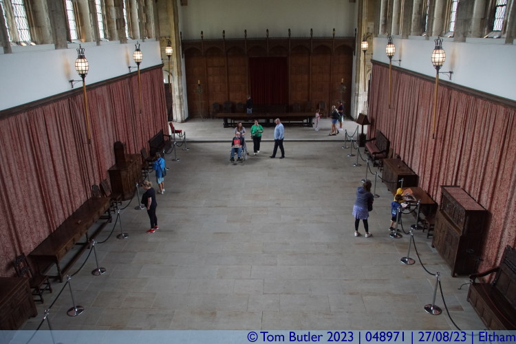 Photo ID: 048971, Looking down on the Great Hall, Eltham, England