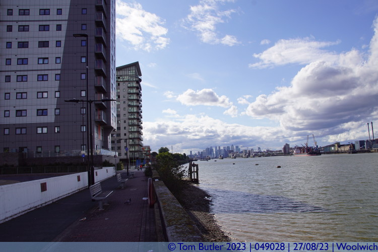 Photo ID: 049028, View from the Woolwich Ferry Pier, Woolwich, England
