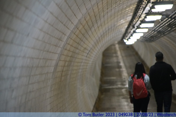 Photo ID: 049038, Tunnel getting busy, Woolwich, England