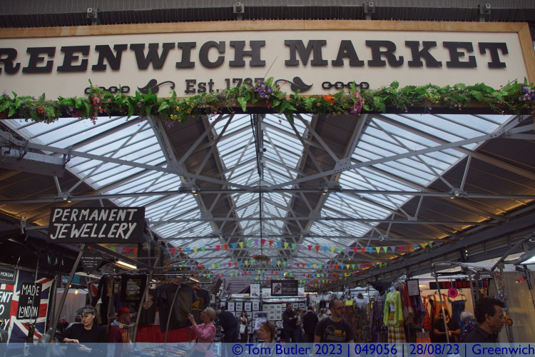 Photo ID: 049056, Inside the market, Greenwich, England